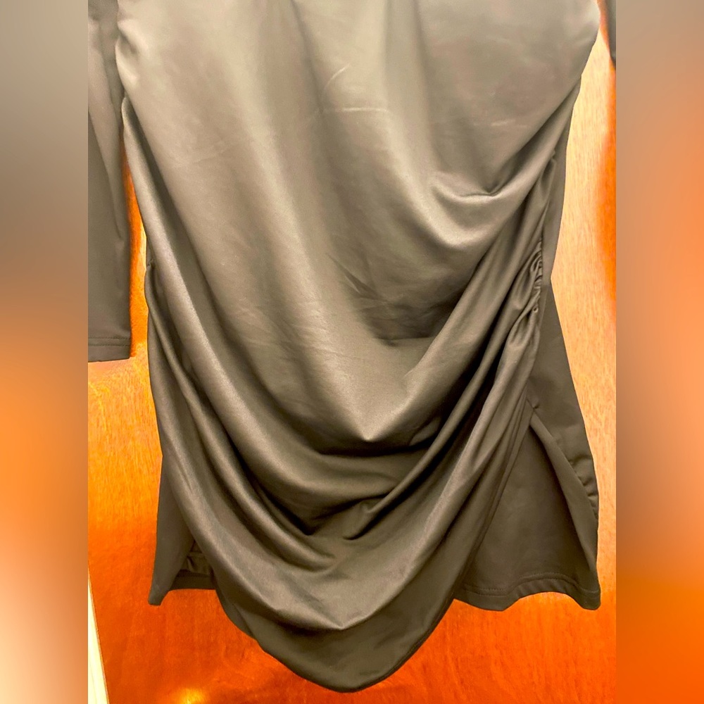 Grace Karin brand new black ruched mini dress size Large - Picture 5 of 6
